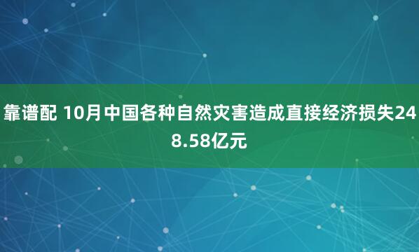 靠谱配 10月中国各种自然灾害造成直接经济损失248.58亿元